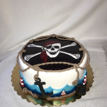 Пиратский торт, на детский День Рождения, заказать в Минске недорого.