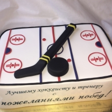 Торт тематический хоккеисту, на заказ в Минске.