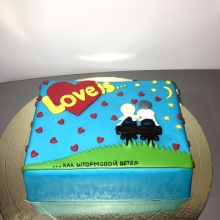Торт любимым, станет отличным подарком ко дню всех влюбленных.