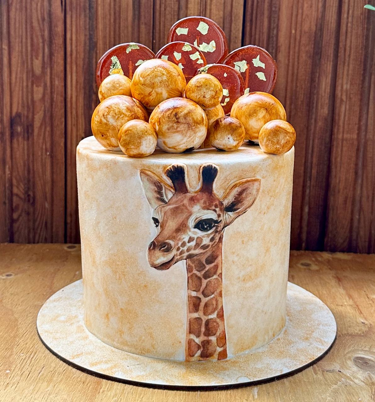 торт с жирафом